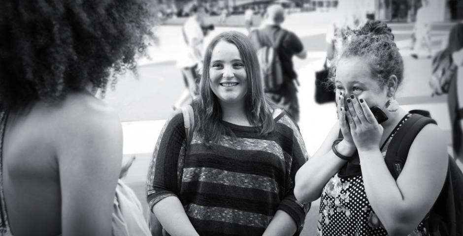 The Global Girl: Ndoema meets fans outside the tents during New York Fashion Week