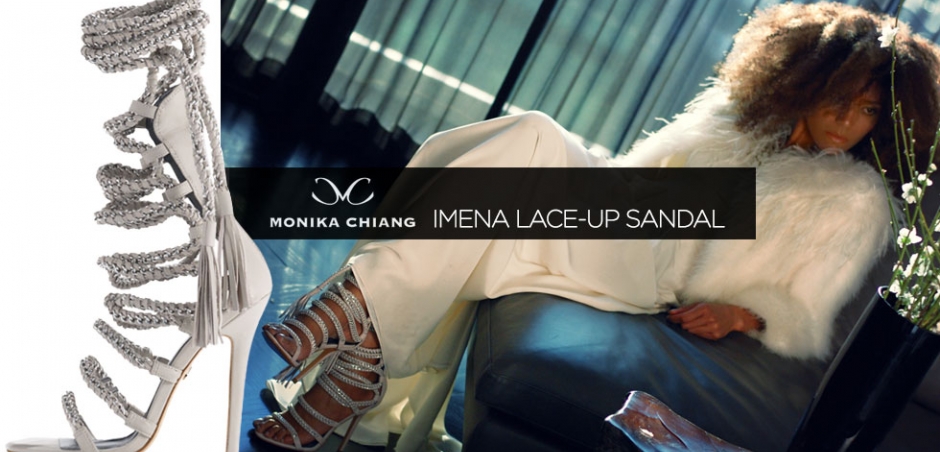 Edgy Chic: Monika Chiang Imena Lace-up Sandal