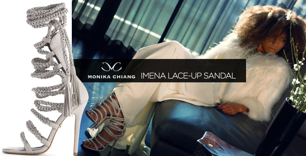 Edgy Chic: Monika Chiang Imena Lace-up Sandal