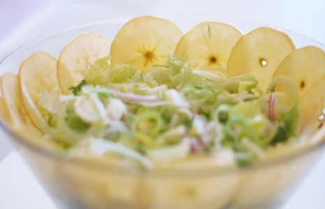 Salade Végétalienne au fenouil et aux pommes
