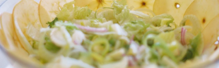 Salade Végétalienne au fenouil et aux pommes