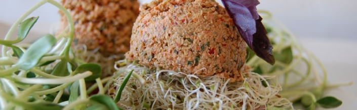 Juicy Raw Vegan Burger