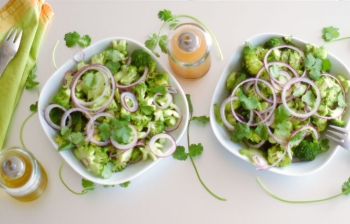 The Essentials: Raw Marinated Broccoli Salad 