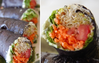 No-Rice Raw Vegan Sushi