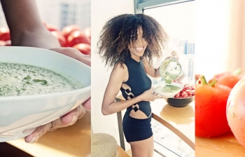 Smoothie vert aux épinards