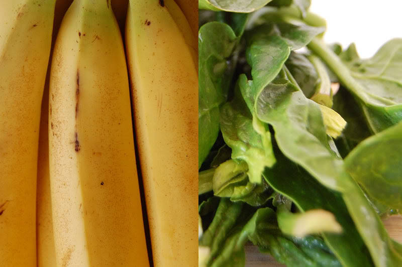 Green Smoothie: Spinach, Banana, Mango