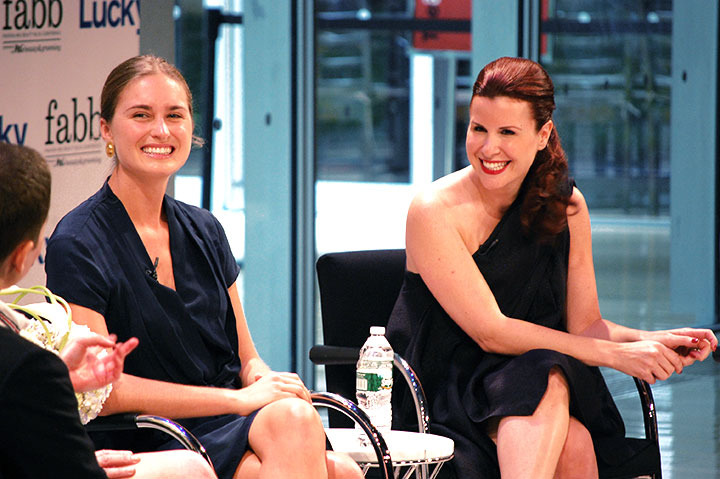 Lucky Fabb Conference: Lauren Bush and Donna Karan's Eliza Licht. 