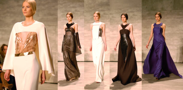 Front Row with The Global Girl at New York Fashion Week: Angel Sanchez Fall Winter 2014 Runway Collection.
