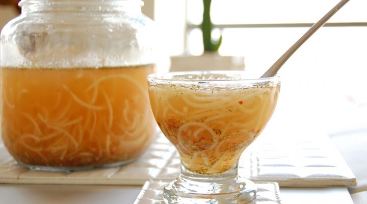 Healing Raw Probiotic Noodle Soup