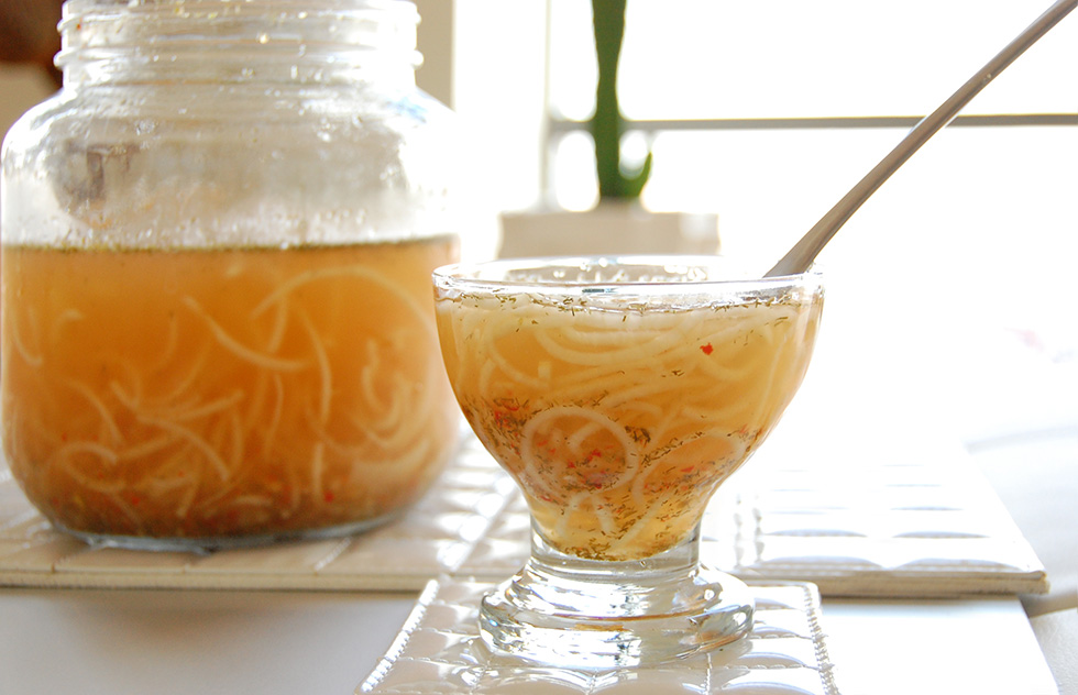 Healing Raw Probiotic Noodle Soup