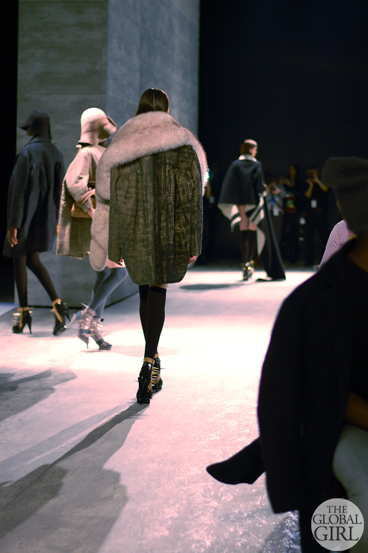 Front Row with The Global Girl at New York Fashion Week: Lee Jean Youn Fall Winter 2014 Runway Collection.