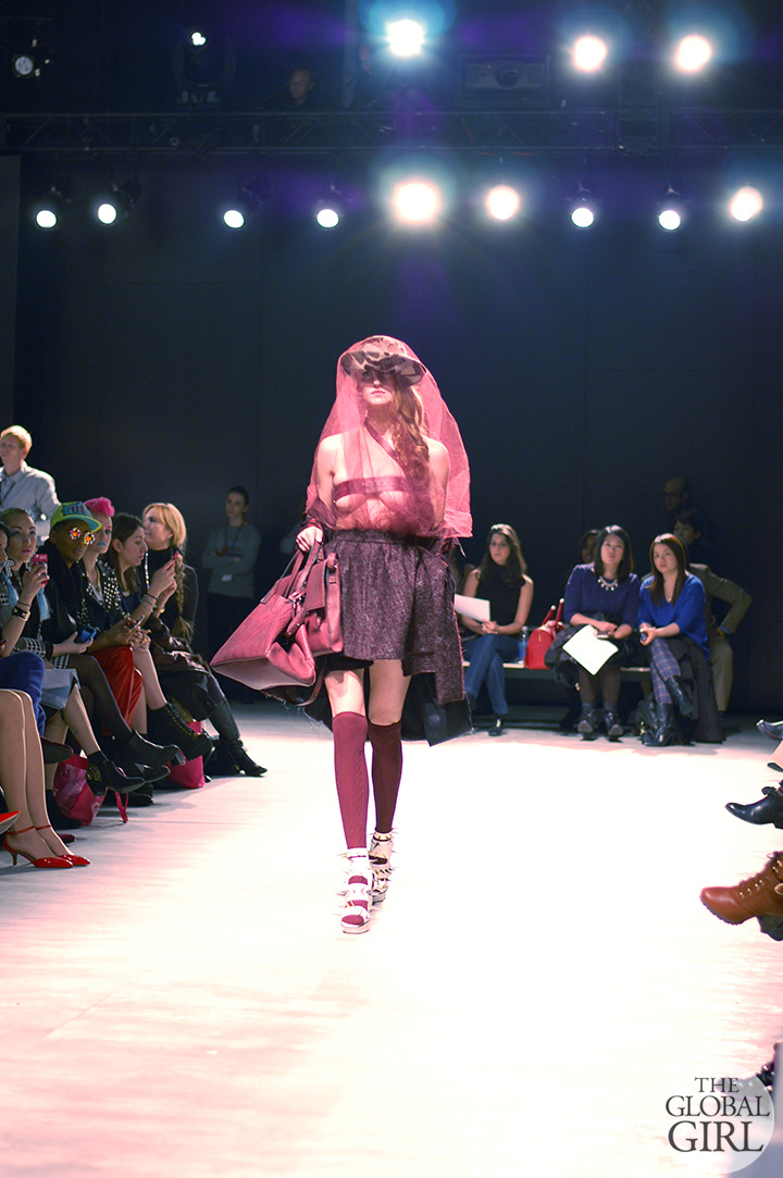 Front Row with The Global Girl at New York Fashion Week: Lee Jean Youn Fall Winter 2014 Runway Collection.