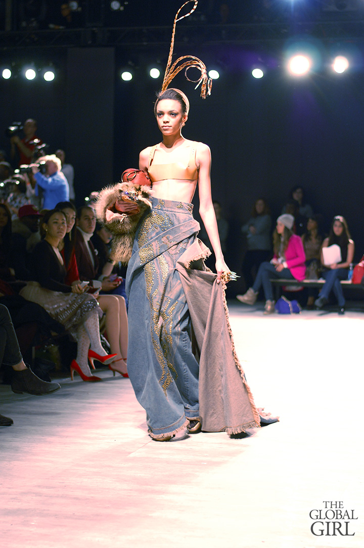 Front Row with The Global Girl at New York Fashion Week: Lee Jean Youn Fall Winter 2014 Runway Collection.