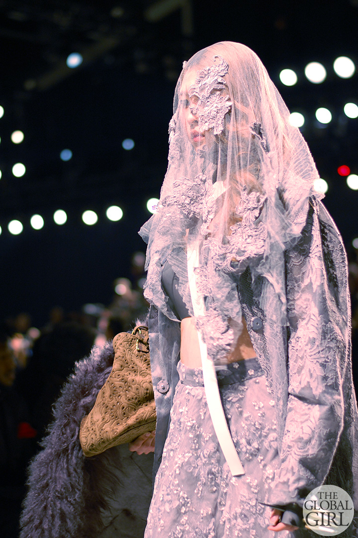 Front Row with The Global Girl at New York Fashion Week: Lee Jean Youn Fall Winter 2014 Runway Collection.