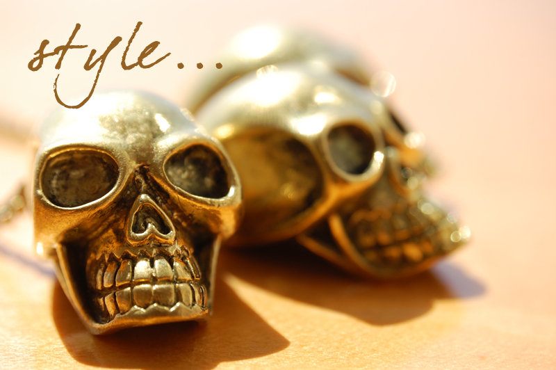 Gold Skulls Necklace