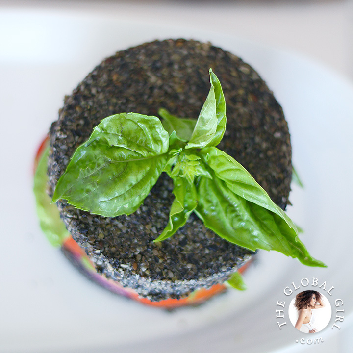 Avocado sandwich in raw black sesame Bread. This raw food recipe is 100% vegan, wheat free, gluten free, oil free and totally delicious.