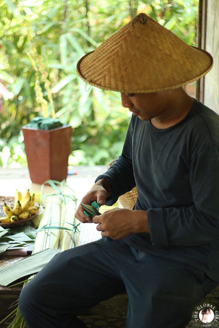 The Global Girl Travels: Exotic getaway in Canggu Beach, Bali. The ancient art of Balinese ornaments, gebogan (flower offerings) and janur (palm leaf) arrangements, plays a central part in the island’s way of life.