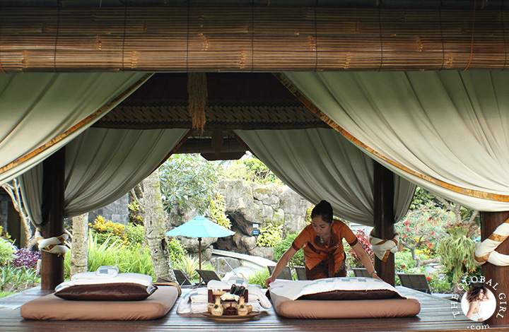 The Global Girl Travels: Outdoor spat at the Hyatt Regency Yogyakarta in Java, Indonesia.