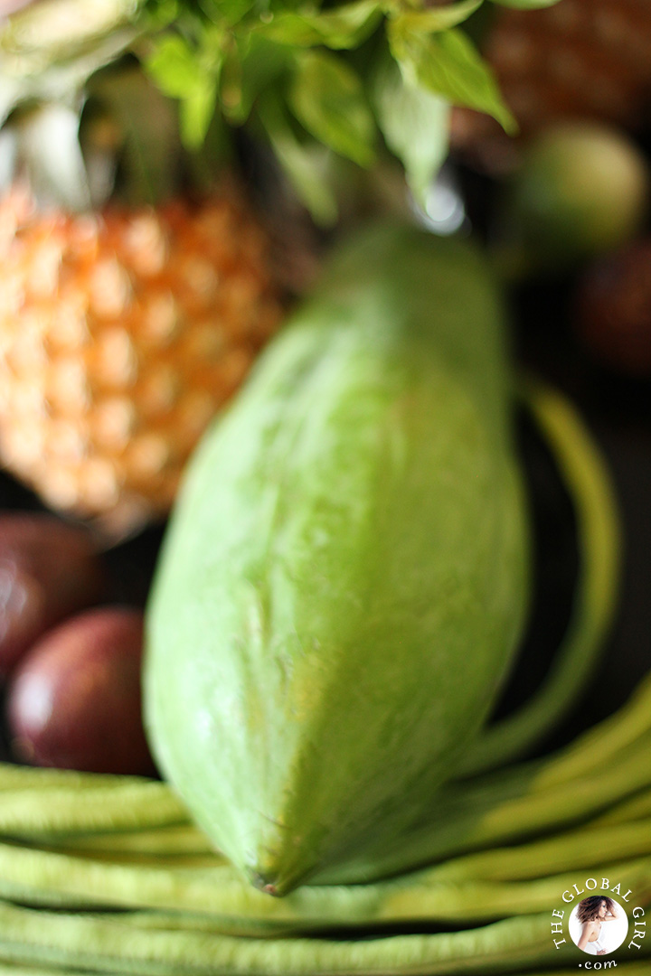 A Peek into The Global Girl Thai Kitchen: Green papaya.