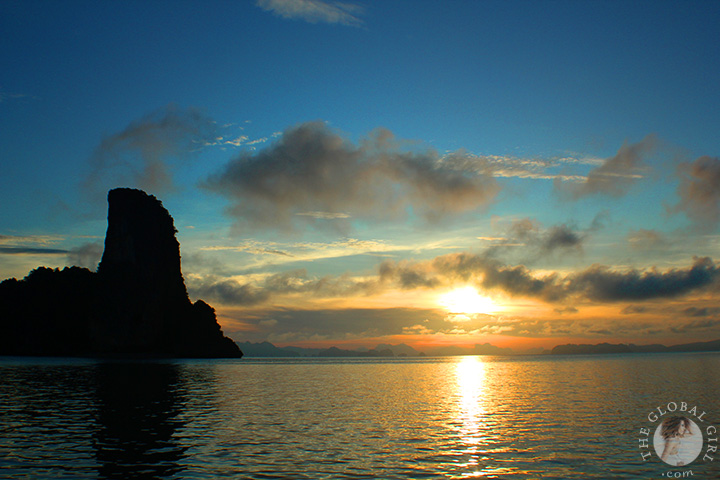 The Global Girl Travels: Spectacular sunrise on the Andaman Sea.