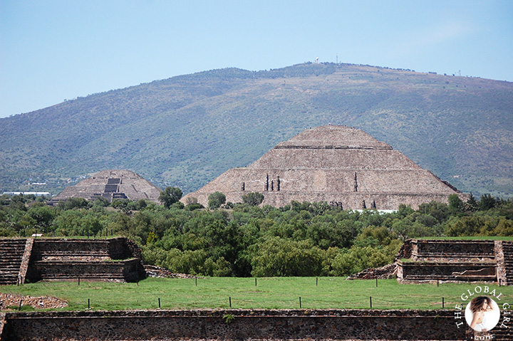 The Global Girl Travels: Temple of Quetzalcoatl, Feathered Serpent, in Teotihuacan, Mexico.