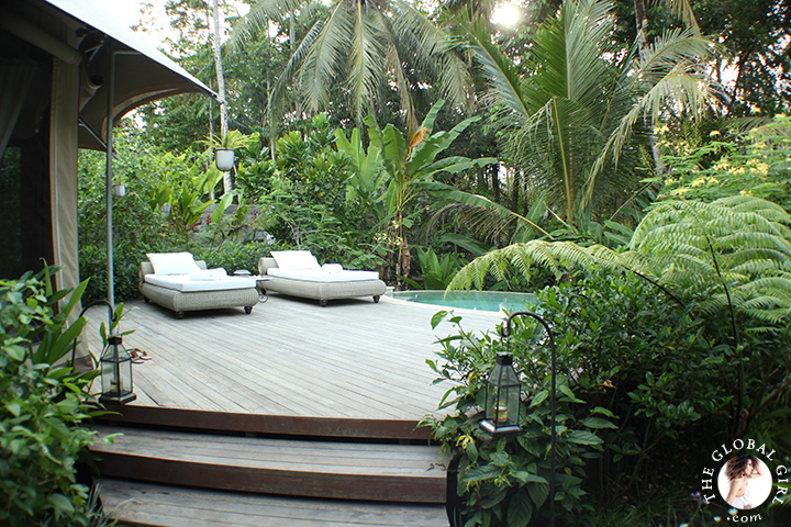 The Global Girl Travels: Glampinghub's luxury glamping safari tents in Ubud, Bali. Eco chic meets green living in Indonesia.