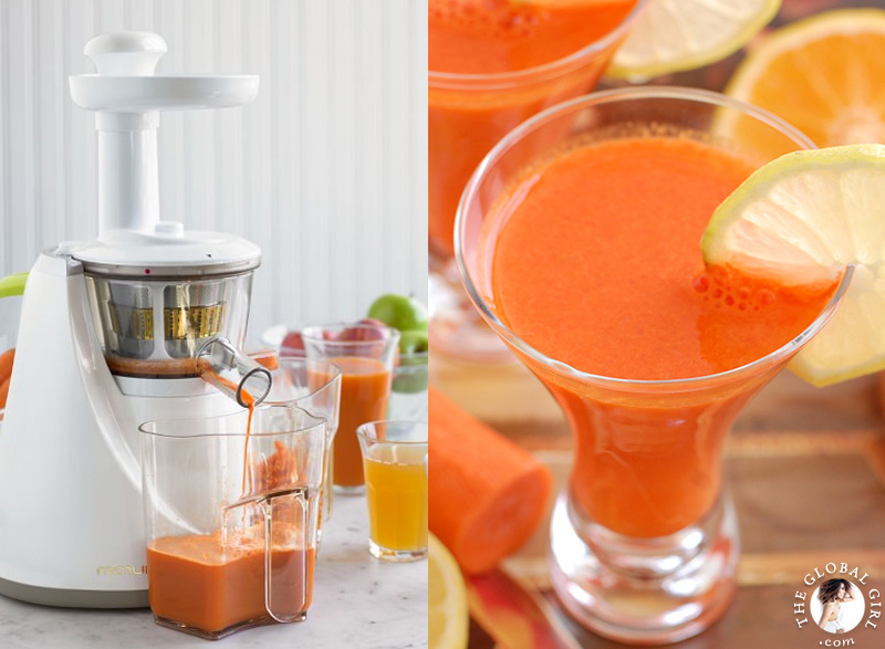 The Global Girl Beauty Juice Fast: Ndoema shares her top 5 juicers, tools and tips for a successful 90 day juice fast. The Hurom tops her list of juice fasting essentials. masticating slow juicer