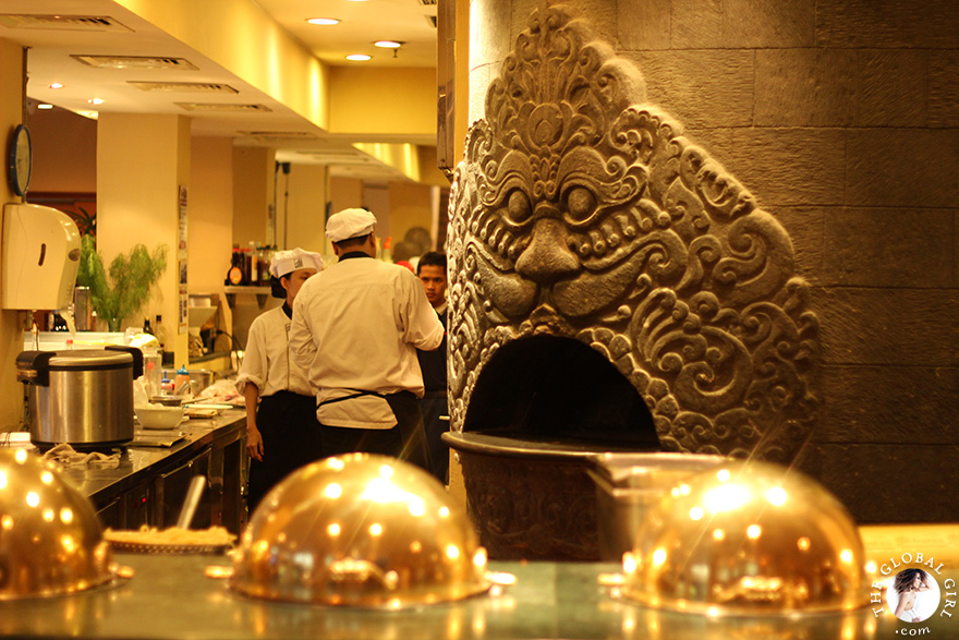 The Global Girl Travels: Kemangi Bistro, the Hyatt Regency Yogyakarta's open show-kitchen restaurant in the island of Java, Indonesia.