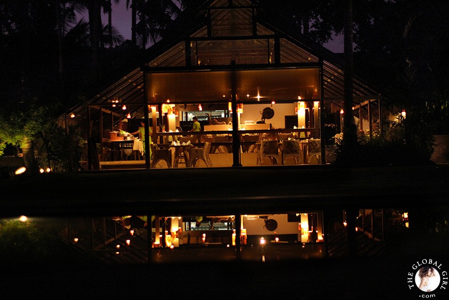 The Global Girl Travels: Eco-chic glamping in Ko Yao Noi island, Thailand. The open-air restaurant, just steps from the beach, is the perfect spot to catch the picture-perfect sunrise and sunset.