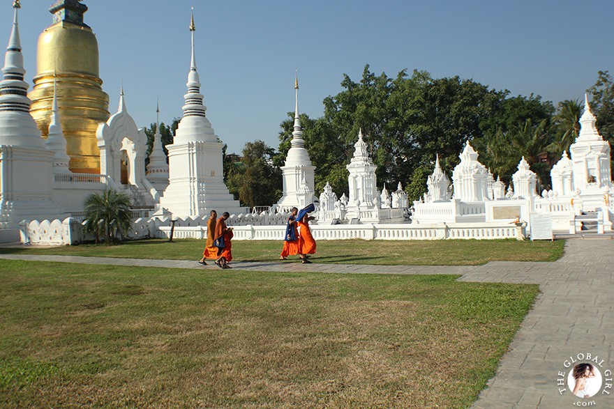 The Global Girl Travels: The Royal Temple of Wat Suan Dok in Chiang Mai. One of Thailand's most beautiful sacred sites.