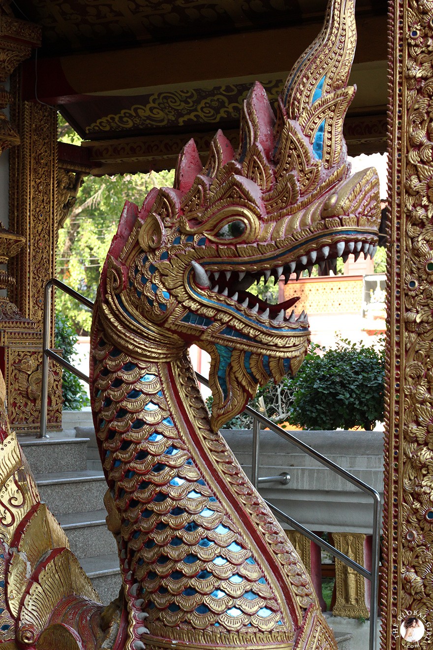 The Global Girl Travels - Thailand: Wat Sri Suphan, one of Chiang Mai's most spectacular sacred sites.