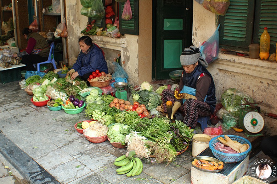 The Global Girl Travels: The Old Quarter in Hanoi, Vietnam.