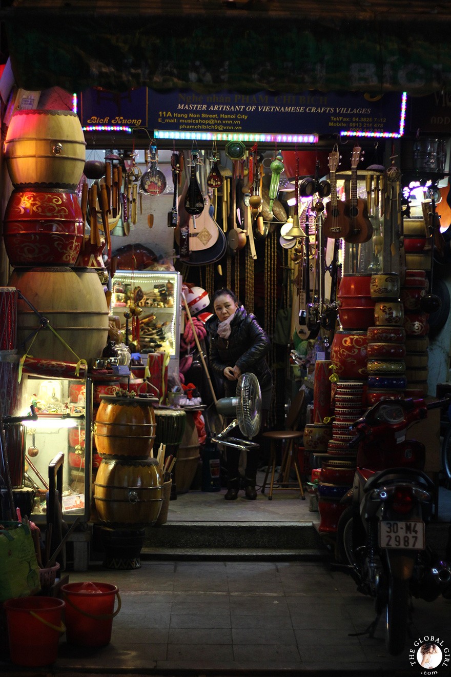 The Global Girl Travels: The Old Quarter in Hanoi, Vietnam.