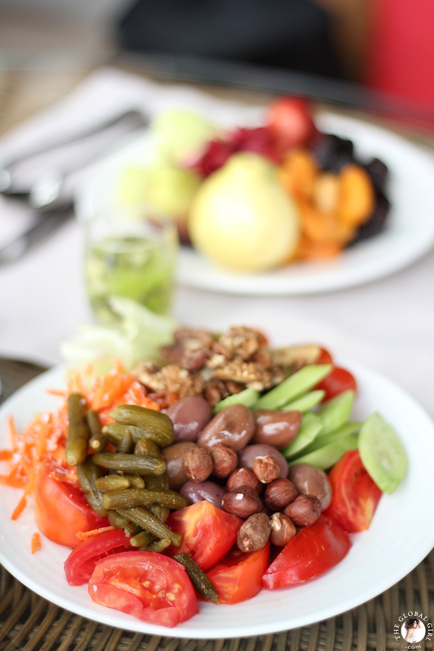 The Global Girl Travels: Healthy lunch at The Sofitel Legend Old Cataract Hotel in Aswan, Egypt.