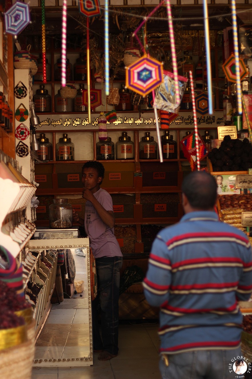 The Global Girl Travels: Sharia el Souk in Aswan, Egypt.