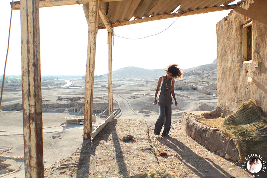 The Global Girl Travels: Ndoema at the Valley of the Kings in Luxor, Egypt.