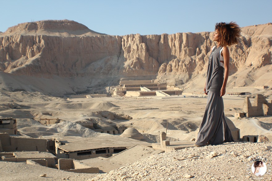 The Global Girl Travels: Ndoema at the Valley of the Kings in Luxor, Egypt.