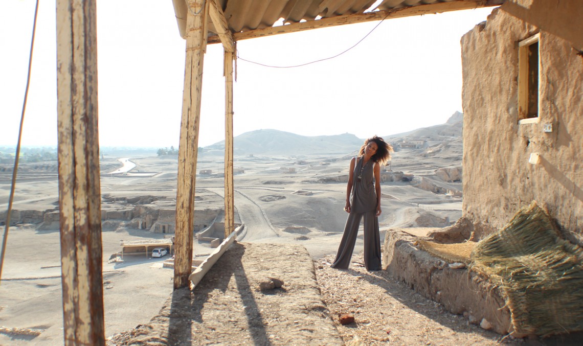 The Global Girl Travels: Ndoema at the Valley of the Kings in Luxor, Egypt.