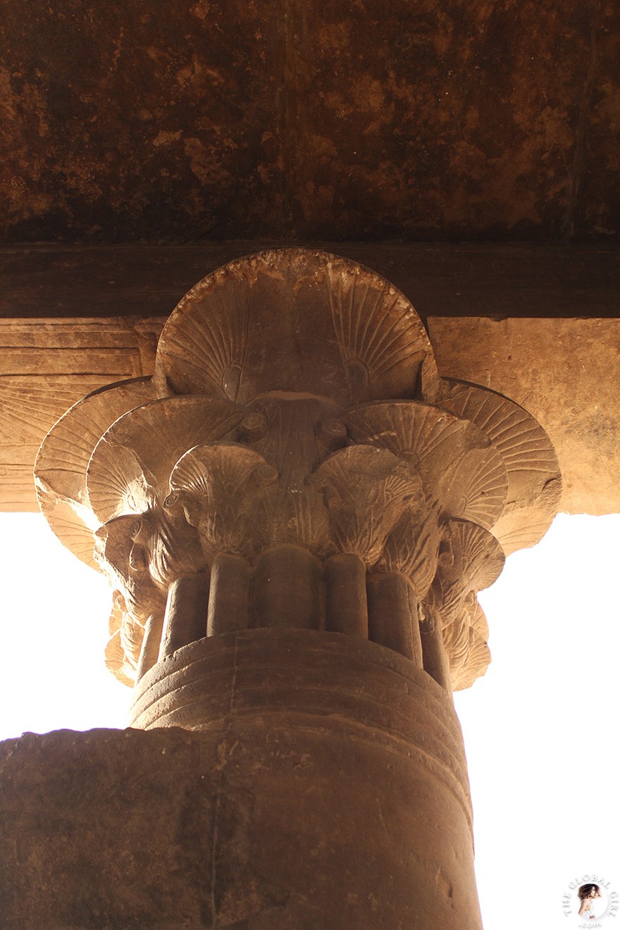 The Global Girl Travels: Ndoema at the Philae Temple in Aswan, Egypt.