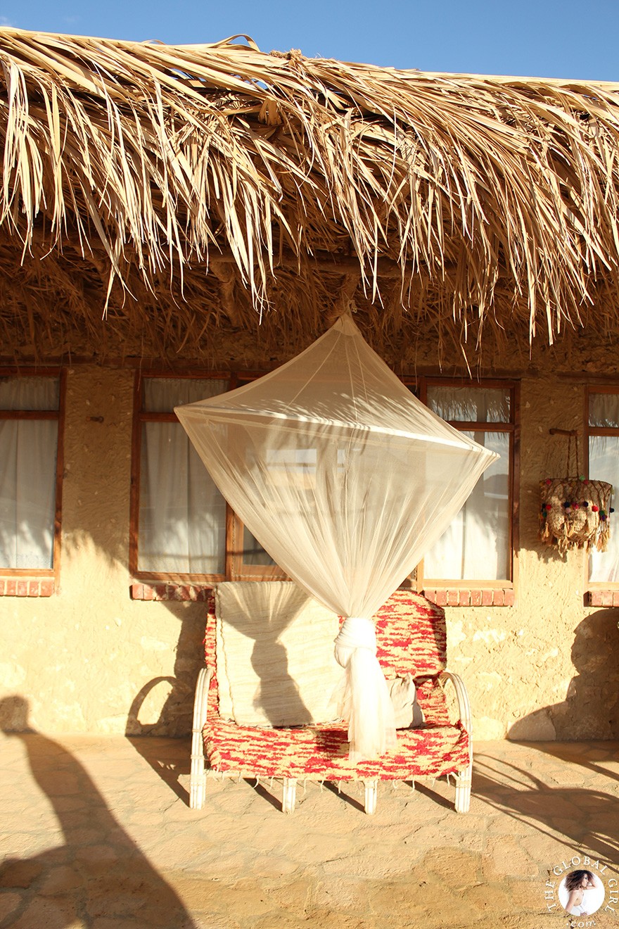 The Global Girl Travels: Eco-chic living at luxury eco-lodge Talist at Siwa Oasis in the Libyan desert.