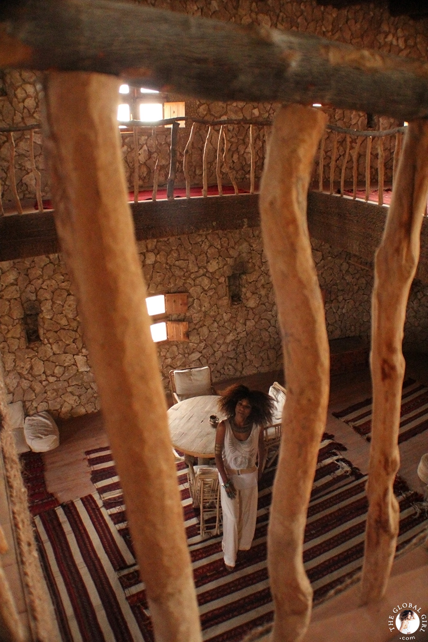 The Global Girl Travels: Ndoema at Adrère Amellal in Siwa Oasis, Egypt. This eco-chic desert lodge is the epitome of monastic luxury and a marvel of net-traditional architecture. A true taste of what serene desert life was like hundreds of years ago.