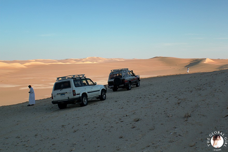 The Global Girl Travels: Safari in the Libyan desert - Sahara, North Africa.