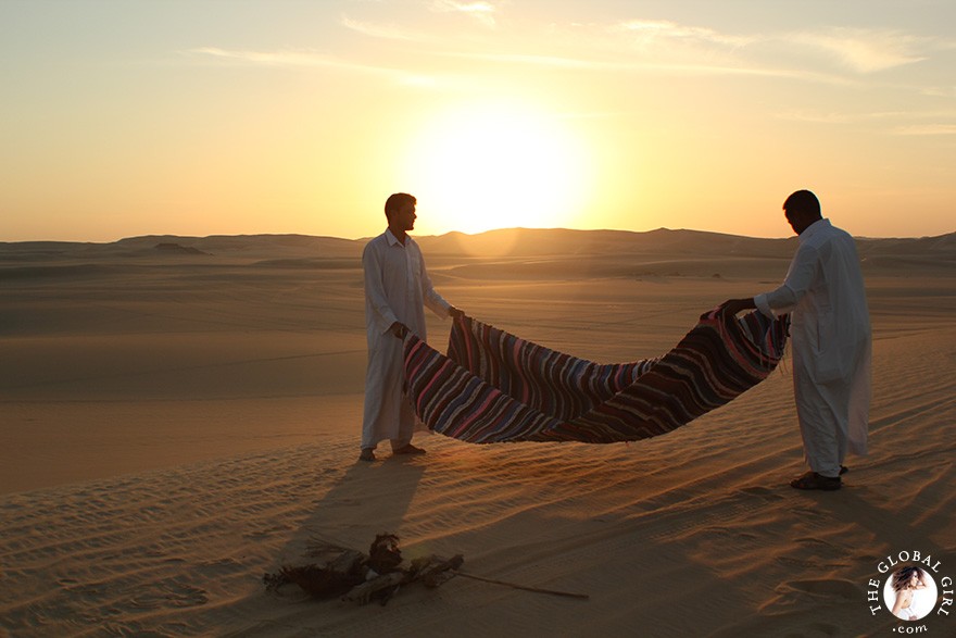 The Global Girl Travels: Traditional Berber Tea in the Sahara Desert, Siwa Oasis - Egypt.