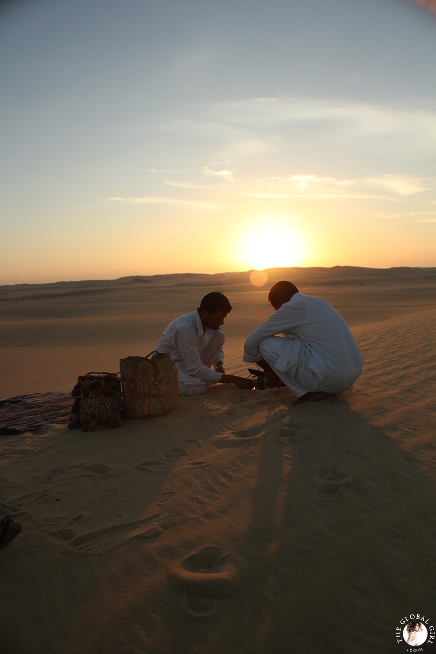 The Global Girl Travels: Traditional Berber Tea in the Sahara Desert, Siwa Oasis - Egypt.