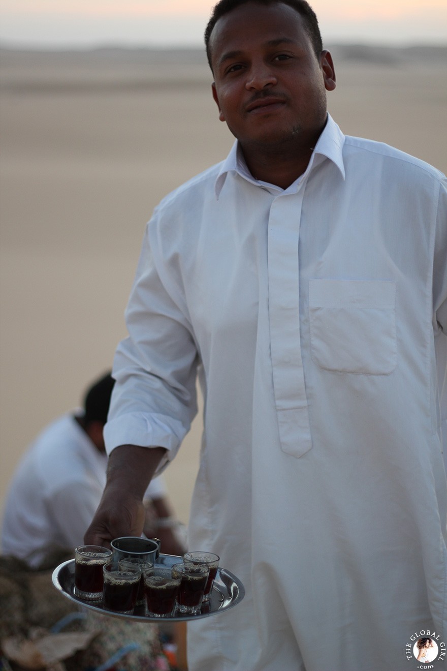 The Global Girl Travels: Traditional Berber Tea in the Sahara Desert, Siwa Oasis - Egypt.