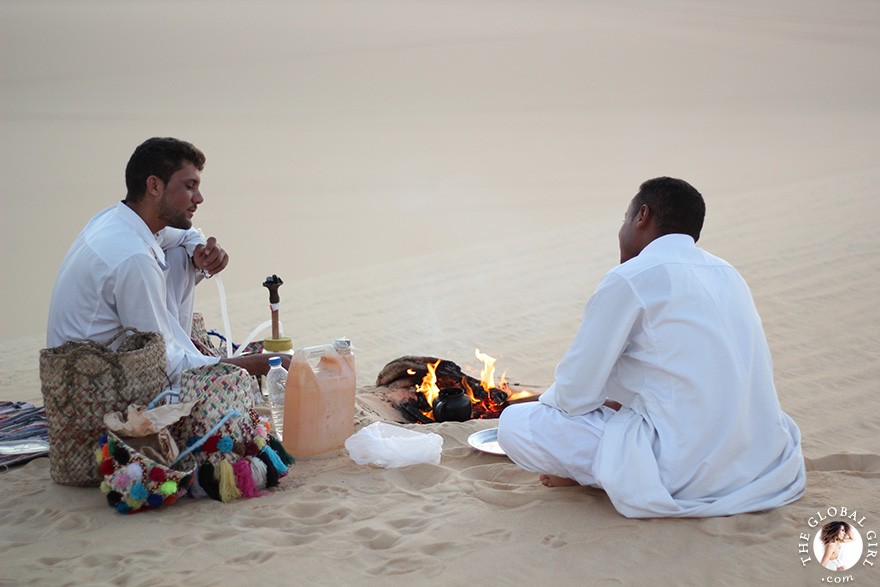 The Global Girl Travels: Traditional Berber Tea in the Sahara Desert, Siwa Oasis - Egypt.