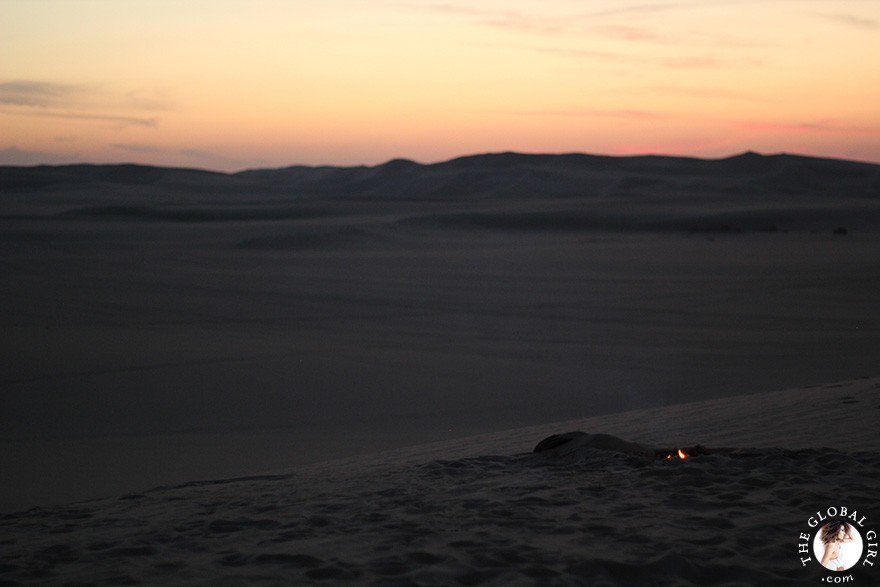 The Global Girl Travels: Sunset over the sand dunes in the Sahara Desert, Siwa Oasis - Egypt.