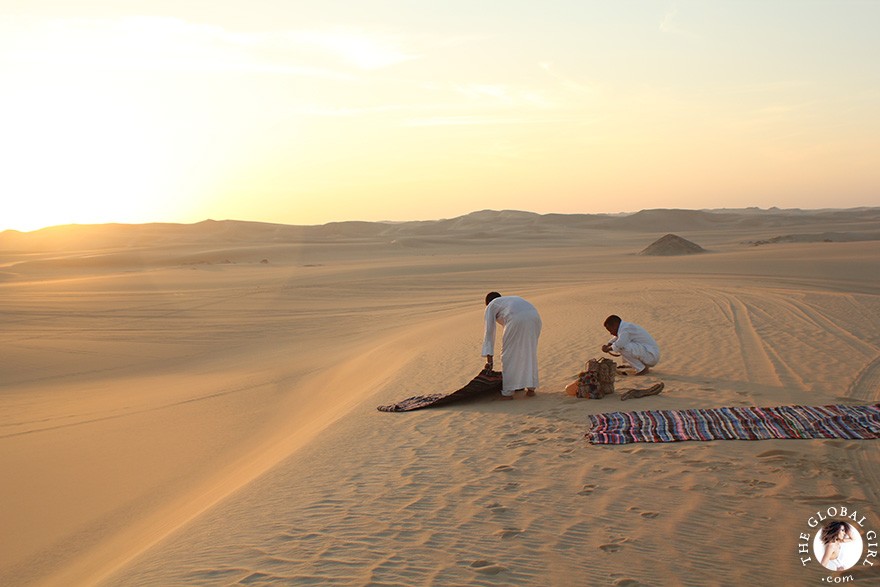 The Global Girl Travels: Traditional Berber Tea in the Sahara Desert, Siwa Oasis - Egypt.