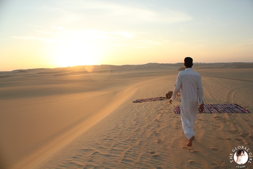 The Global Girl Travels: Traditional Berber Tea in the Sahara Desert, Siwa Oasis - Egypt.