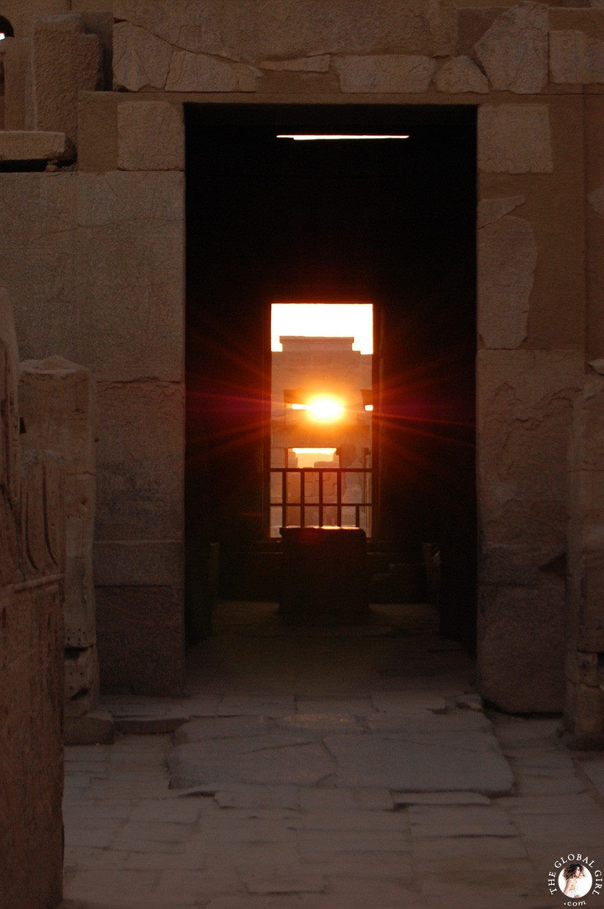 The Global Girl Travels: Winter Solstice Sunrise at the Karnak Temple in Luxor, Egypt.